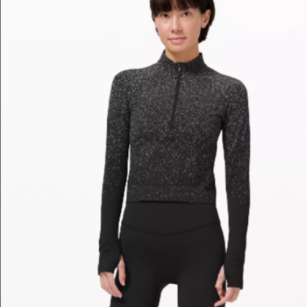 Lululemon Rest Less Cropped 1/2 Zip, Lululemon Top